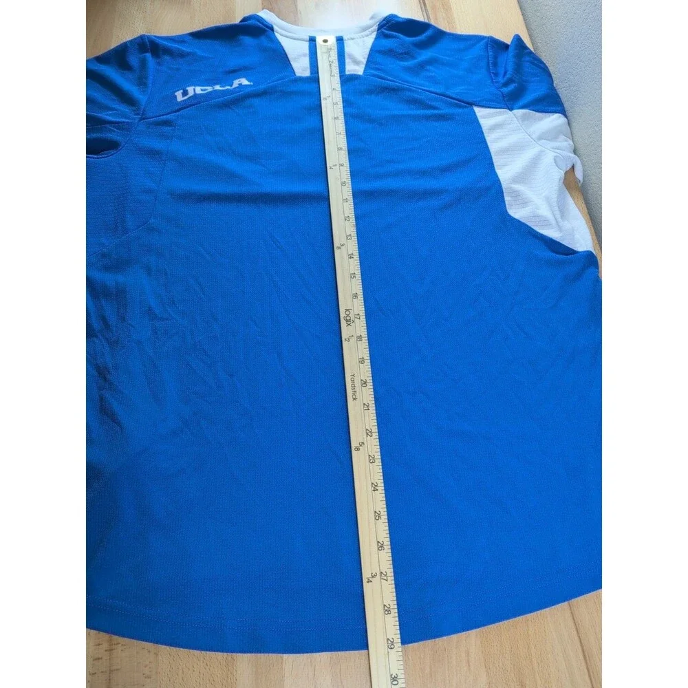 ADIDAS UCLA BRUINS FOOTBALL PLAYER CREW CLIMALITE T-SHIRT BLUE XL